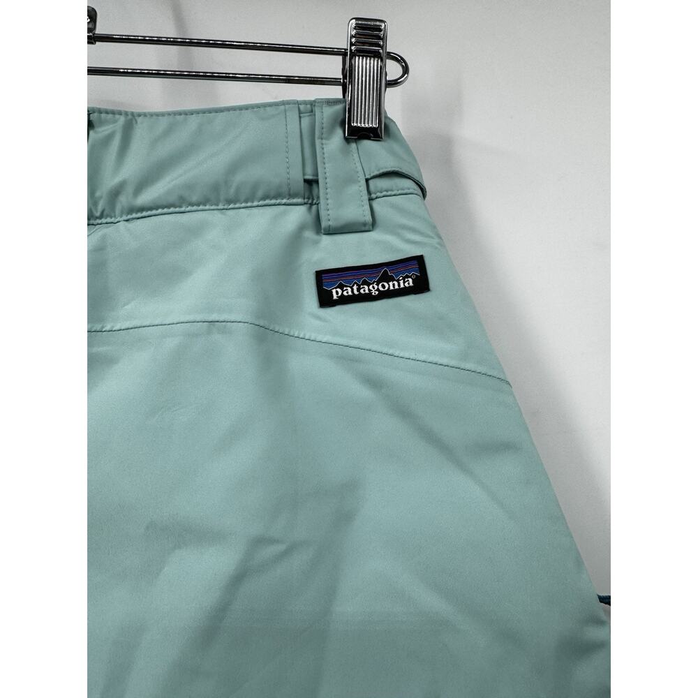 Patagonia Youth Powder Town Pants Skiff Blue Size Medium 10 Light Blue Snow Ski - Picture 7 of 16
